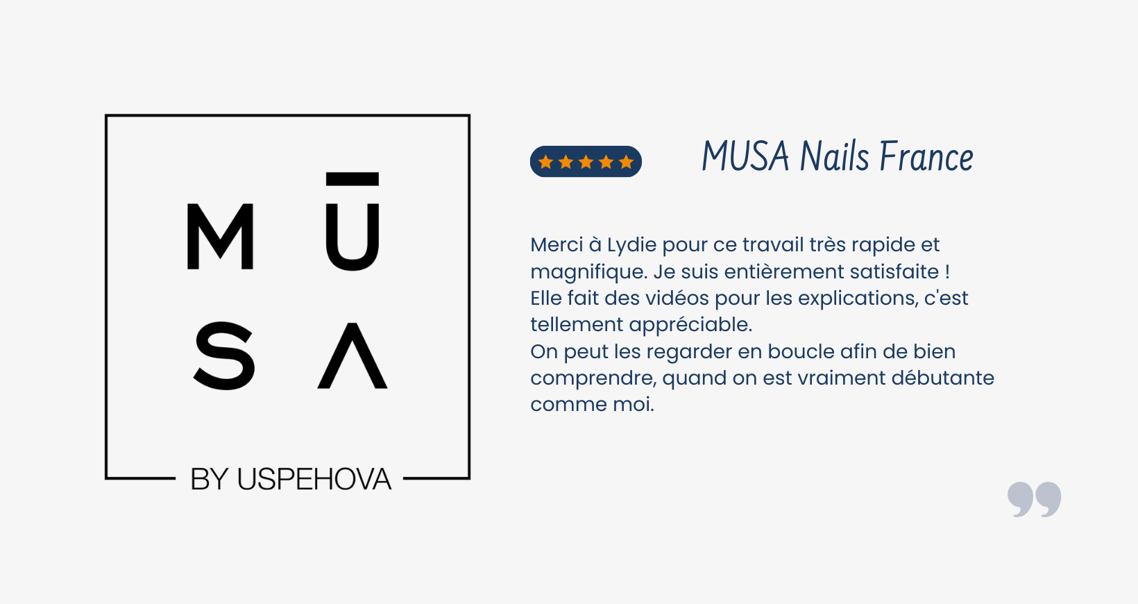 Avis client MUSA Nails France