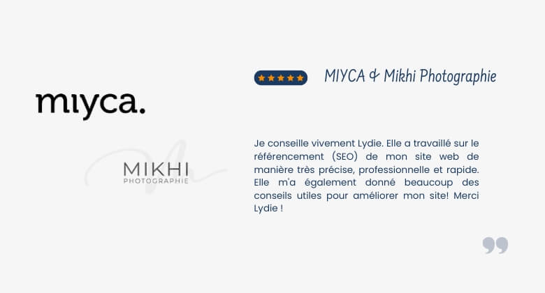 Avis client MIYCA et Mikhi Photographie