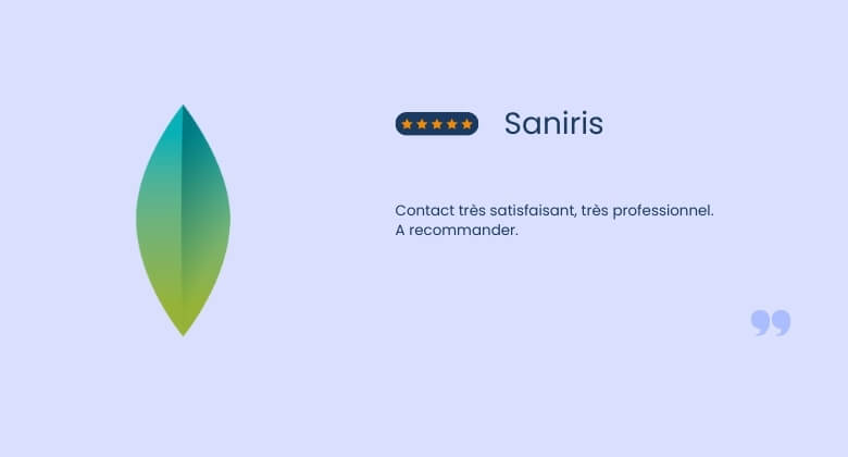 Avis client de l'entreprise Saniris, pour une prestation de maintenance préventive chaque semaine