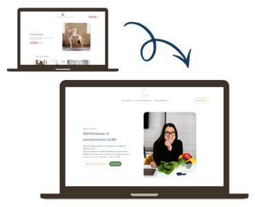Site internet personnalisé pour une nutritionniste